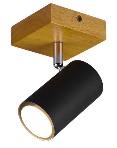 Trio Marley spotti 1-os. GU10 mattamusta/puu | Alk. 19,90 €