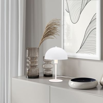 Trio Nola pöytävalaisin mattavalkoinen