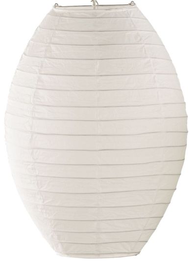 Trio Paper riisipaperivarjostin 40 cm valkoinen ovaali | Alk. 12,50 €