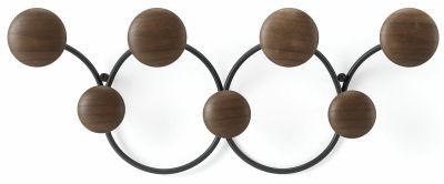 Umbra Dotsy 7 naulakko 43x17,2x9,8 cm musta/pähkinä | Alk. 35,00 €