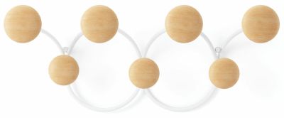 Umbra Dotsy 7 naulakko 43x17,2x9,8 cm valkoinen/luonnonväri | Alk. 35,00 €