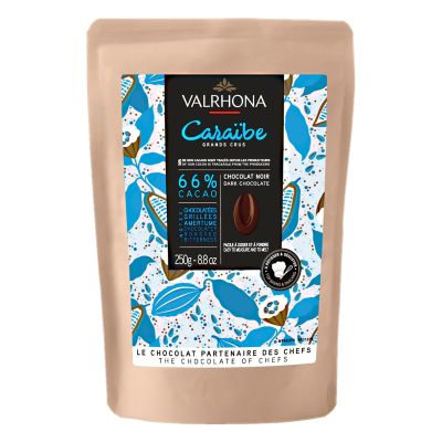 Valrhona Caraibe 66 % Suklaa, 250 g | Alk. 22,24 €