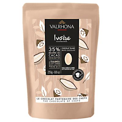 Valrhona Ivoire 35 % suklaanappi, 250 g | Alk. 26,00 €