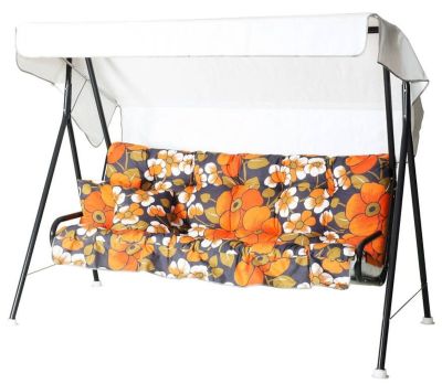 Varax Suvi pihakeinu 3-istuttava harmaa, retro kukallinen 77B pehmusteet | Alk. 391,30 €