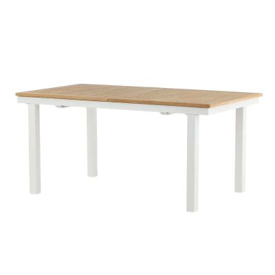 Venture Design, Panama ruokapöytä 160-240x90 cm Valkoinen/Tammi | Alk. 1 212,00 €