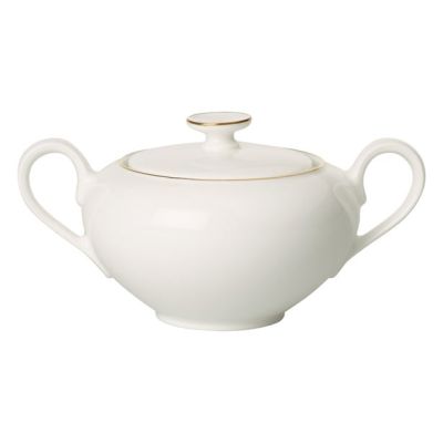 Villeroy & Boch Anmut Gold -sokerikulho Valkoinen | Alk. 66,00 €