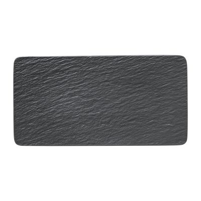 Villeroy & Boch Manufacture Rock tarjoilulautanen 18x35 cm Musta | Alk. 35,32 €