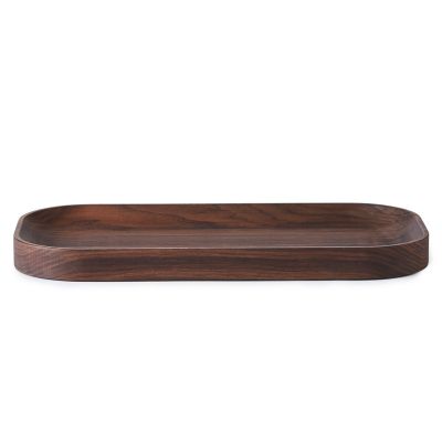 Warm Nordic Carved Wood -tarjotin, ovaali Saksanpähkinä | Alk. 166,00 €