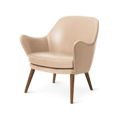 Warm Nordic Dwell loungetuoli Nahka vegetal 90 nature, jalat savutammea | Alk. 2 713,50 €