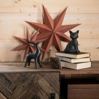 Winteria 8-sakarainen paperitähti 48 cm tiilenpunainen