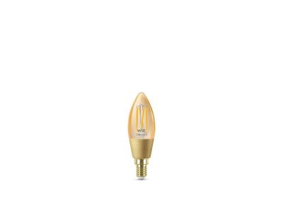 WiZ - Lamppu Smart TW Amb. 4,9W 370lm 2000-5000K Kynttilä Gold E14WiZ | Alk. 15,00 €