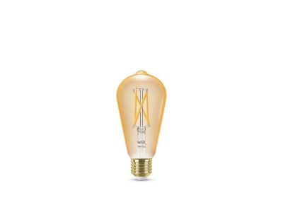 WiZ - Lamppu Smart TW Amb. 7W 640lm 2000-5000K Edison Gold E27 WiZ | Alk. 15,00 €