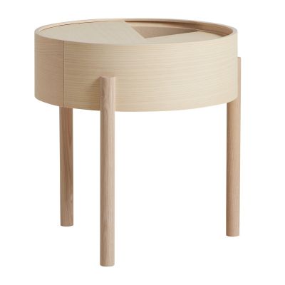Woud Arc sivupöytä Valkopigmentoitu saarni | Alk. 447,00 €