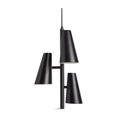 Woud Cono riippuvalaisin 3 varjostinta Musta | Alk. 542,00 €
