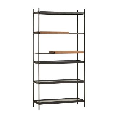 Woud Tray hylly korkea saksanpähkinä, 100x201 cm Malli 7