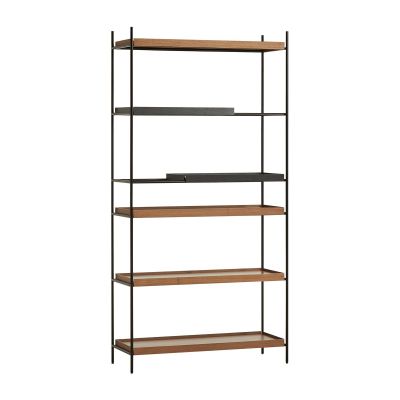 Woud Tray hylly korkea saksanpähkinä, 100x201 cm Malli 8