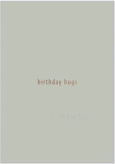 Xeraliving BIRTHDAY HUGS syntymäpäiväkortti, minttu 10,5x14,8 cm | Alk. 2,20 €