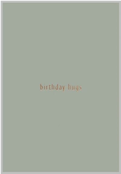 Xeraliving BIRTHDAY HUGS syntymäpäiväkortti, päärynä 10,5x14,8 cm | Alk. 2,20 €