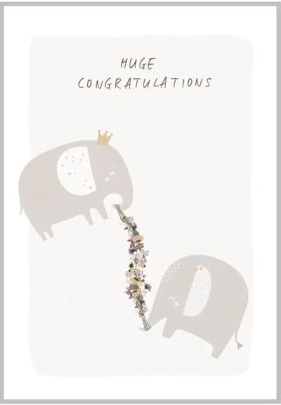 Xeraliving ELEPHANTS onnittelukortti 10,5x14,8 cm | Alk. 2,20 €