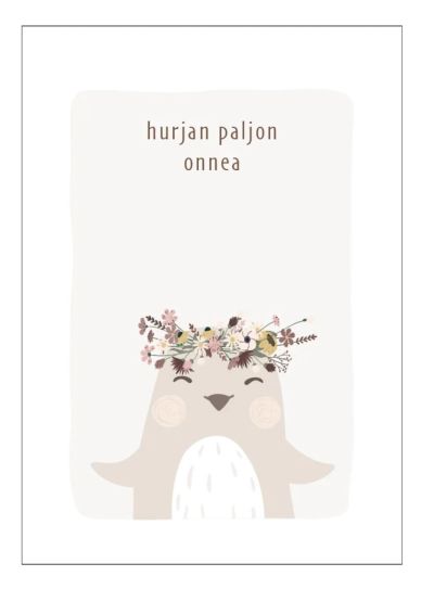 Xeraliving Pingviini onnittelukortti | Alk. 0,90 €