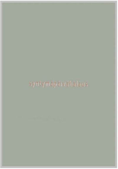 Xeraliving Syntymäpäivähalaus kortti päärynä