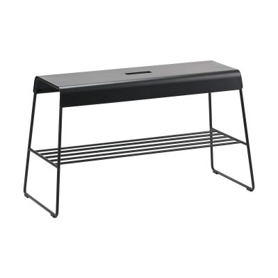 Zone Denmark A-bench ulkoilupenkki hyllyllä 45 cm Black