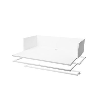 Zweed Molto kirjoituspöytämoduuli 840 Valkoinen, sis. valkoiset metallirungot | Alk. 332,10 €