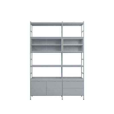 Zweed Molto korkea hyllyjärjestelmä Harmaa, 2 osaa | Alk. 2 276,10 €