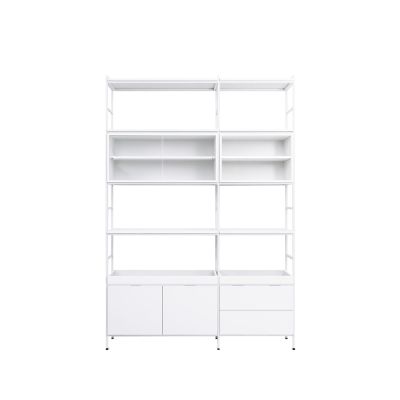 Zweed Molto korkea hyllyjärjestelmä Valkoinen, 2 osaa | Alk. 2 276,10 €