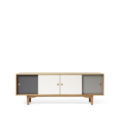 Zweed Moodi 180 -sivupöytä Harmaa/valkoinen, tammirunko | Alk. 2 471,40 €